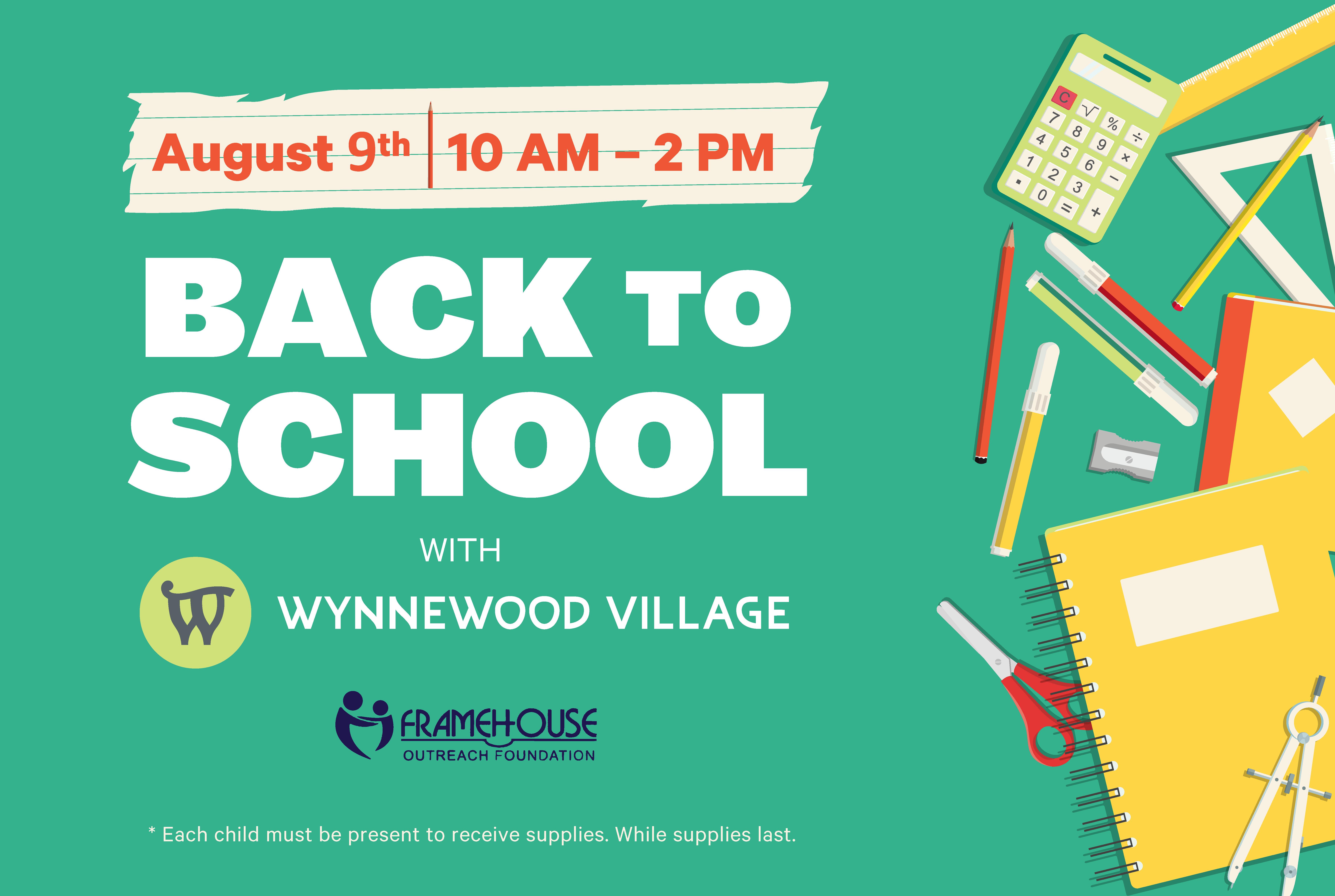 Back to School event flyer