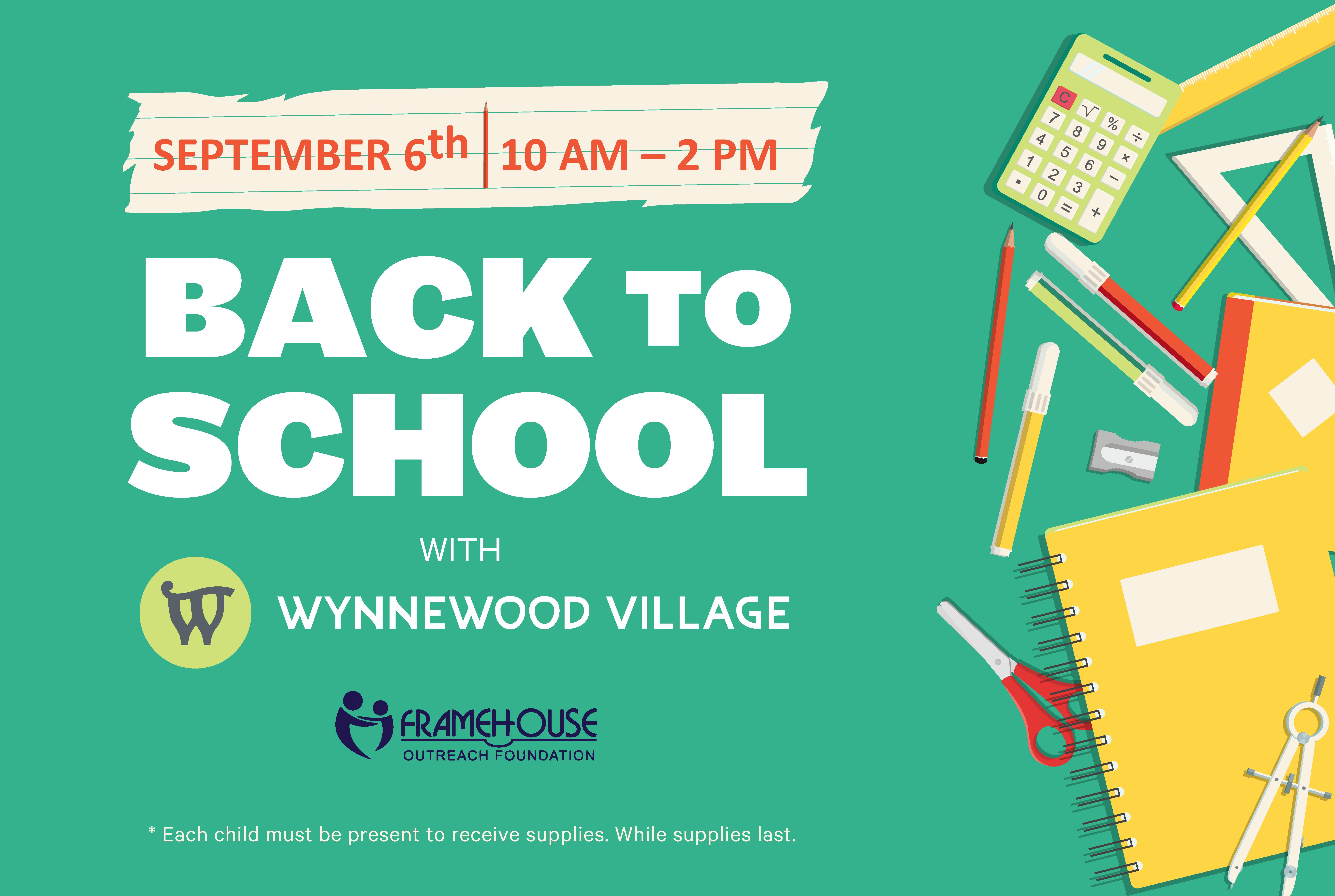 Back to School event flyer