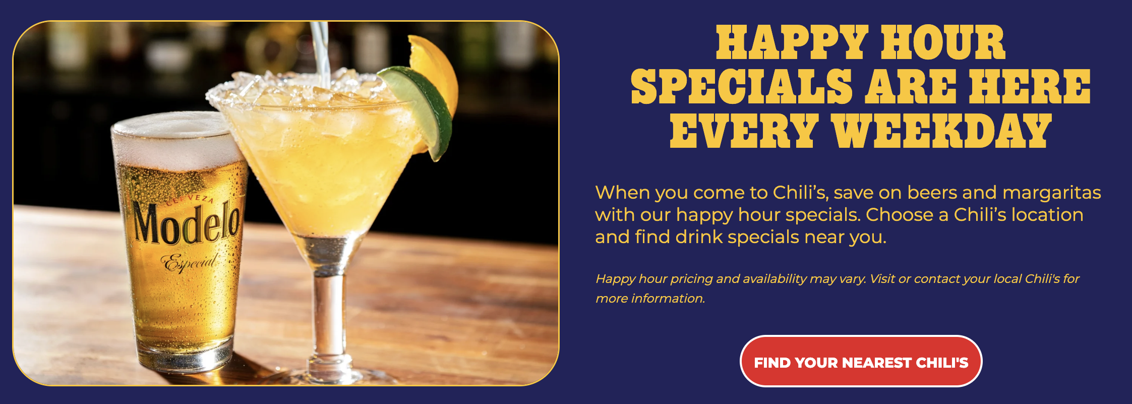 Chili's Happy Hour Specials