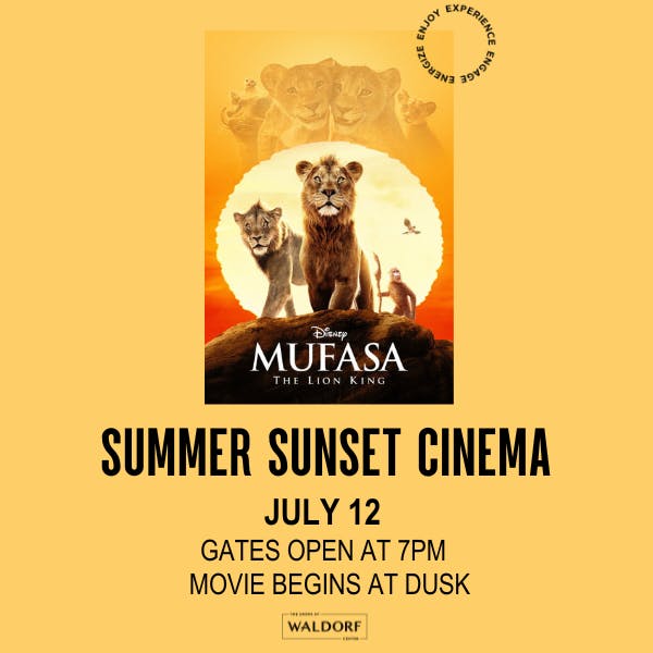 Mufasa The Lion King July Summer Cinema