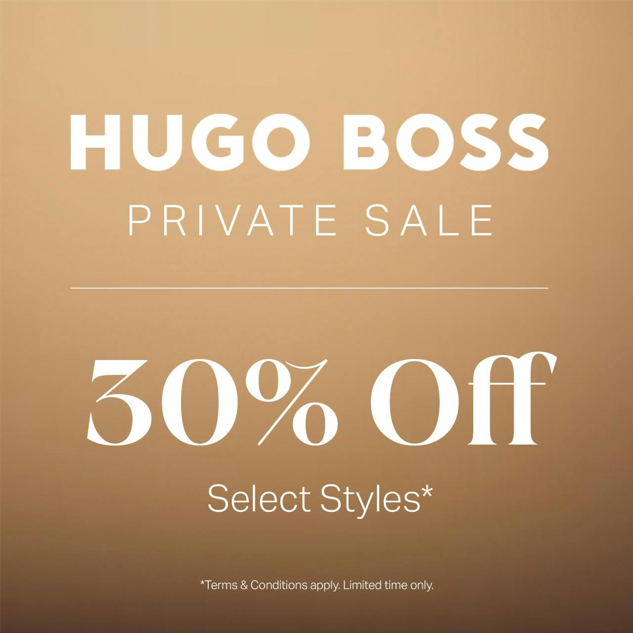 HUGO BOSS Private Sale 