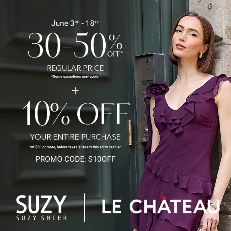 30-50% Off Regular Price + 10% Off!