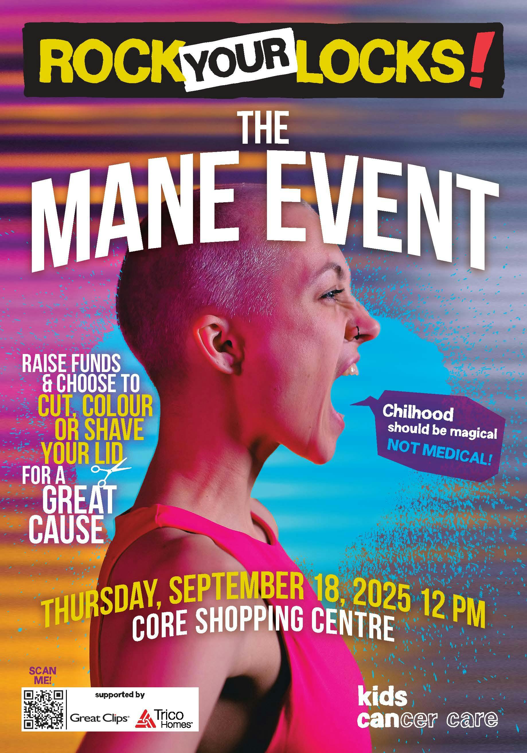 Kids Cancer Care Rock Your Locks: MANE Event