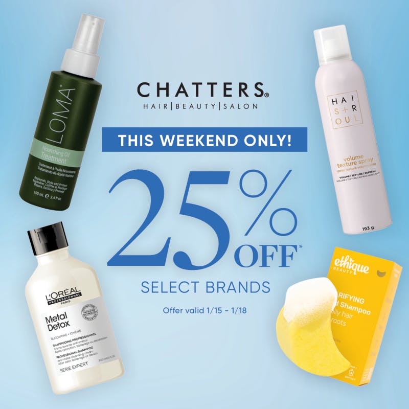 Enjoy some self-care this weekend at Chatters! 🩷