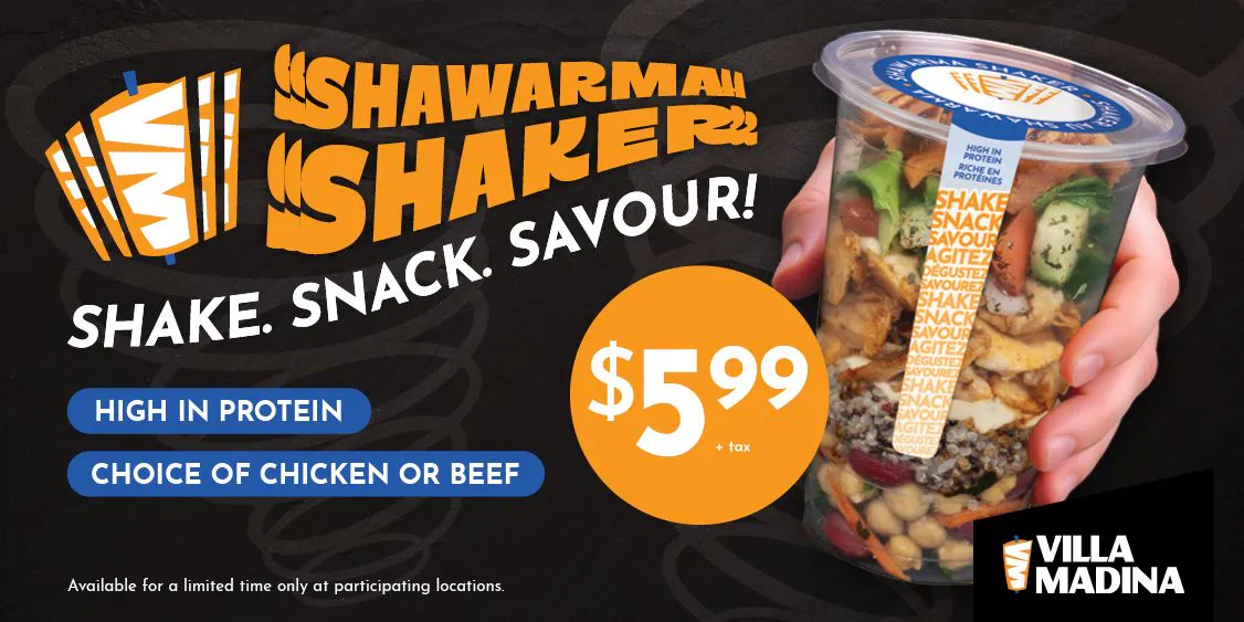 NEW at Villa Madina: Shawarma Shaker