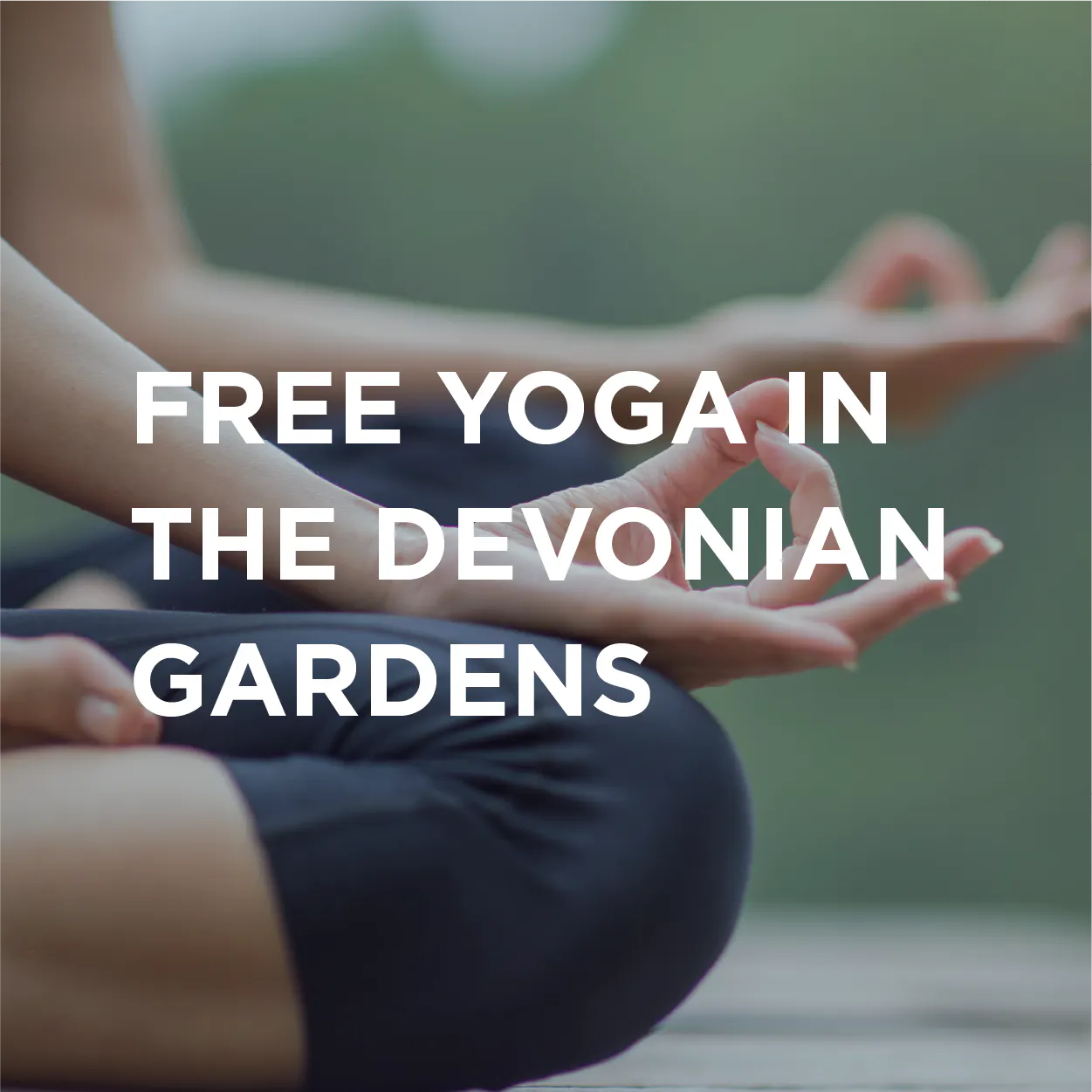 Register Now for FREE Yoga in The Devonian Gardens