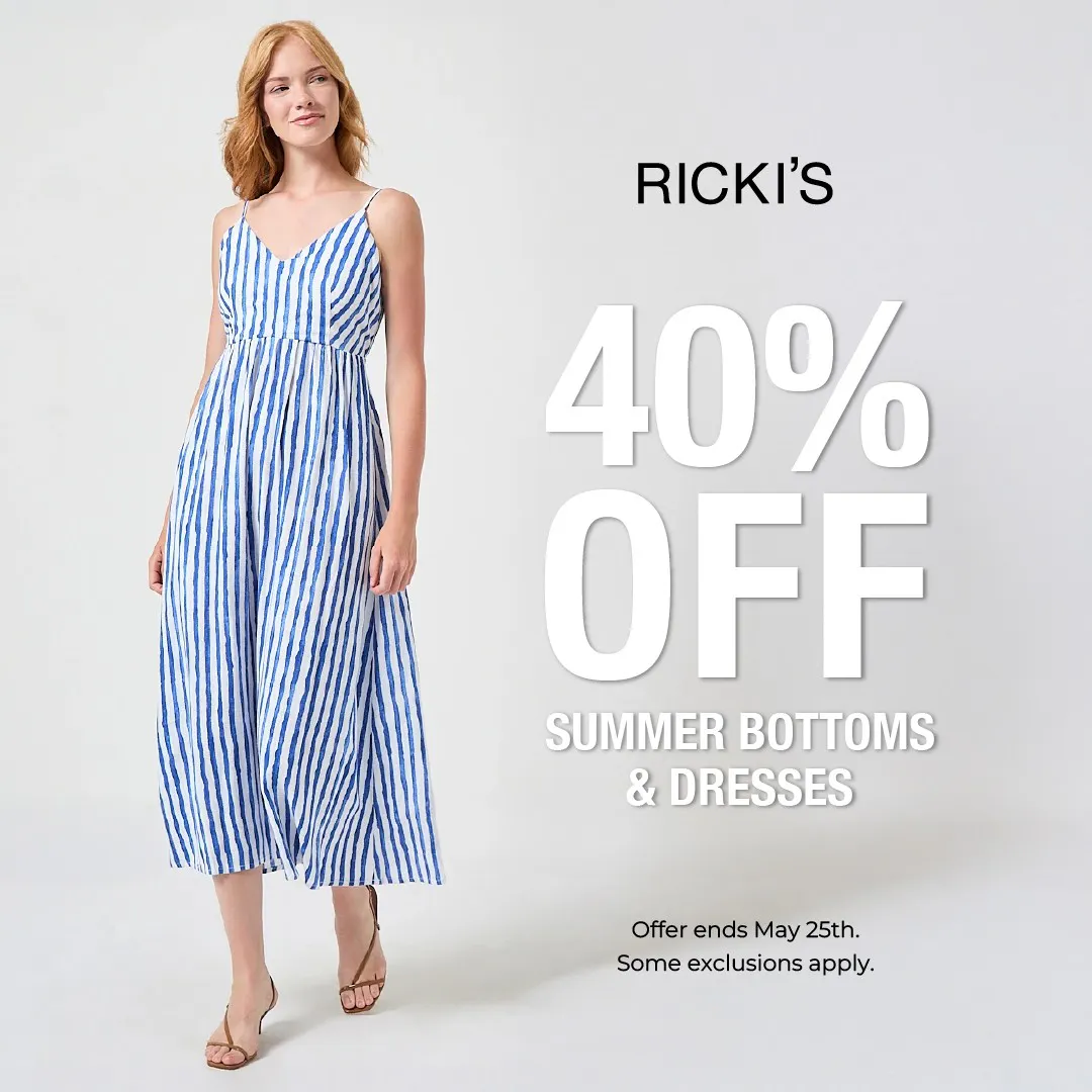  40% Off Summer Bottoms & Dresses